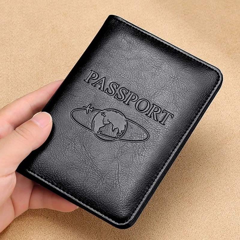 Men'S Accessories Case - Unisex ปกหนังสือเดินทางหนังแท้ RFID Blocking ผู้ชายผู้ถือหนังสือเดินทาง ID
