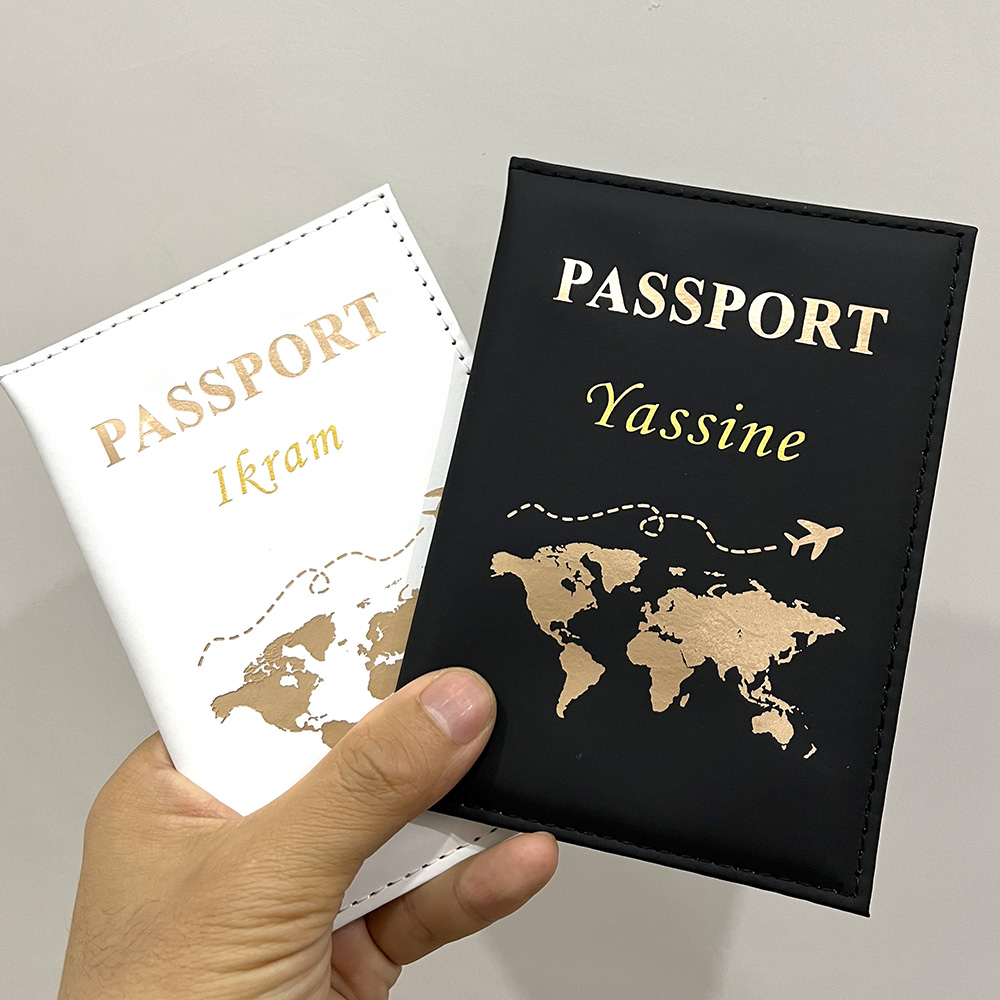 Men'S Accessories Drop Shipping - ปกหนังสือเดินทางส่วนบุคคลน่ารักใหม่เครื่องบิน PU ผู้หญิงผู้ชายออกแบบได้เองซองใส่หนังสือเดินทางของขวัญแต่งงานการเดินทาง