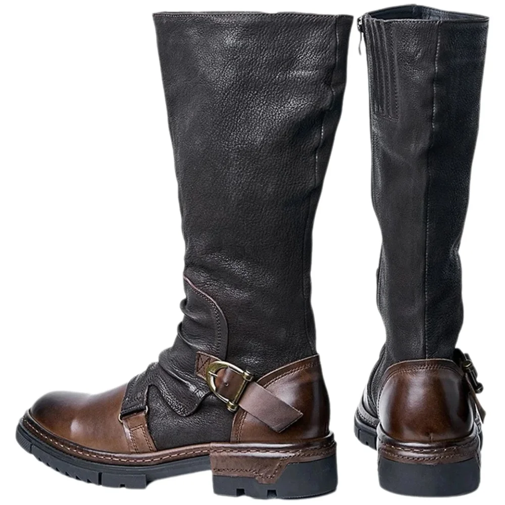 Men Accessories Style - รองเท้าบูทหนังเทียมสไตล์ยุคกลางสำหรับผู้ชาย รองเท้าบูทข้อเท้าสไตล์วิคตอเรียนเรเนซองส์ รองเท้าคอสเพลย์