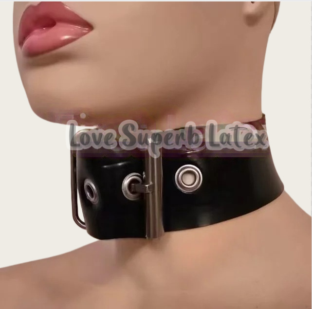 Men Accessories Chain - ปลอกคอลาเท็กซ์เซ็กซี่ขนาด 0.4 มม. สายรัดคอแบบยางสำหรับผู้หญิงและผู้ชาย งานแฮนด์เมด โซ่คล้องคอ