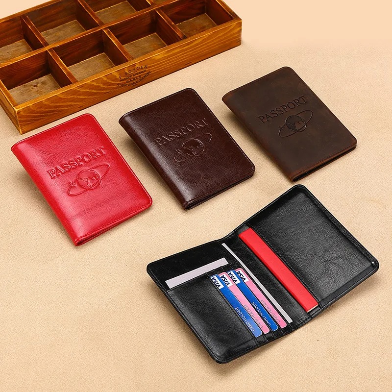 Unisex ปกหนังสือเดินทางหนังแท้ - Men'S Accessories Case บทวิจารณ์และราคา