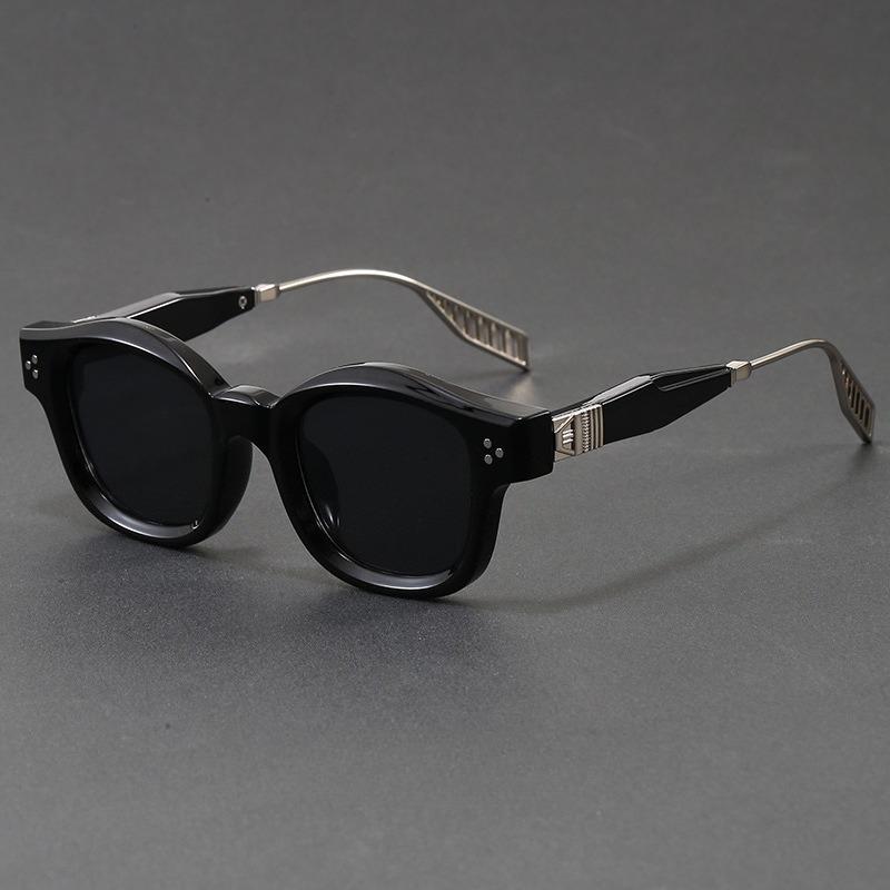 แว่นกันแดดทรงเหลี่ยมสไตล์เรโทร - Sunglasses Polarized Men บทวิจารณ์และราคา
