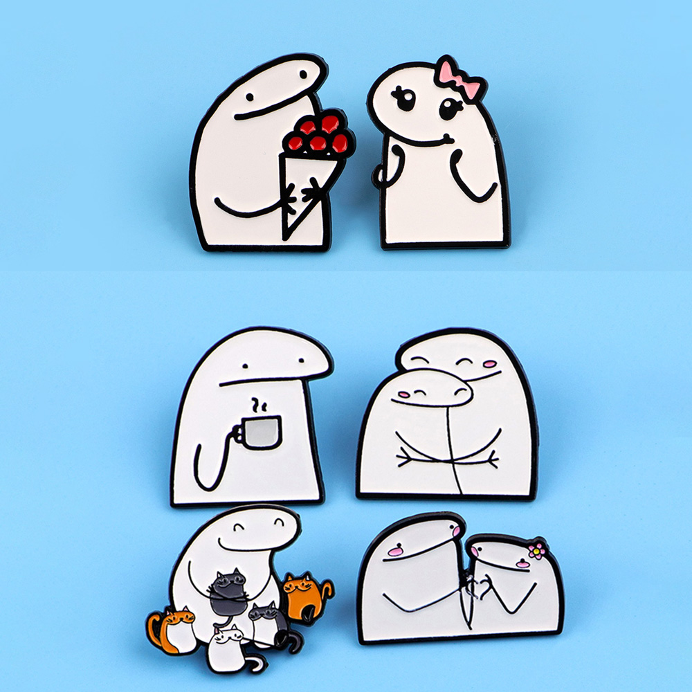 เข็มกลัดรูปการ์ตูนติดกระเป๋าเป - Men Accessories Drawing บทวิจารณ์และราคา