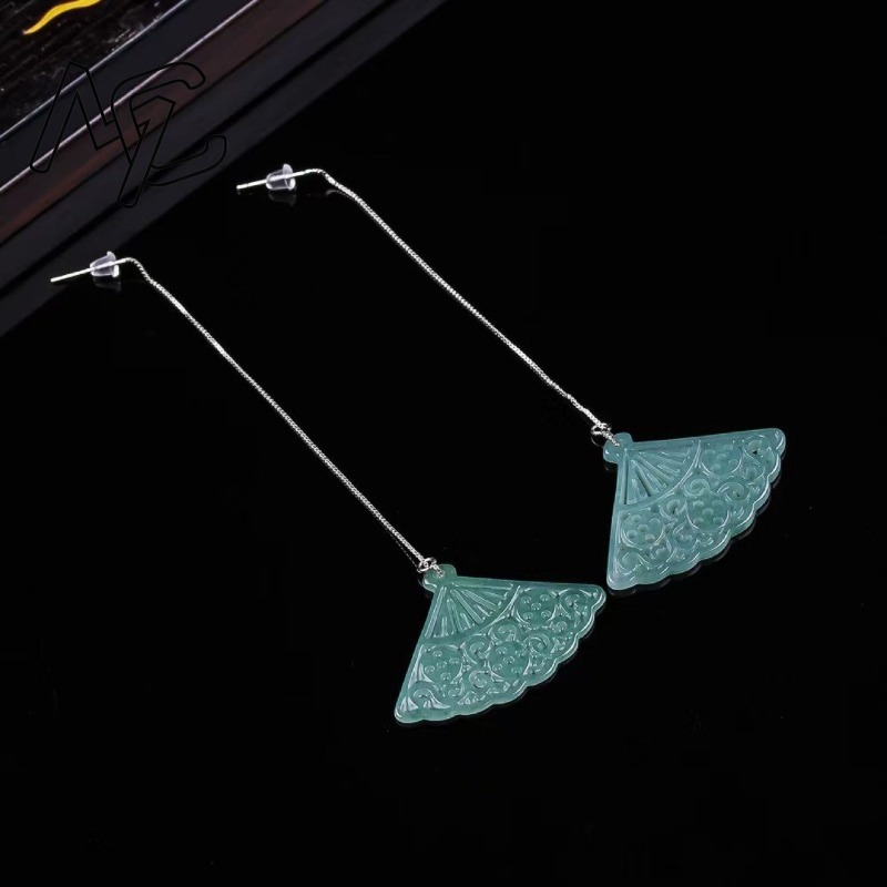 หยกน้ำเงินธรรมชาติ รูปพัด DIY  - Men'S Accessories Drop Shipping บทวิจารณ์และราคา