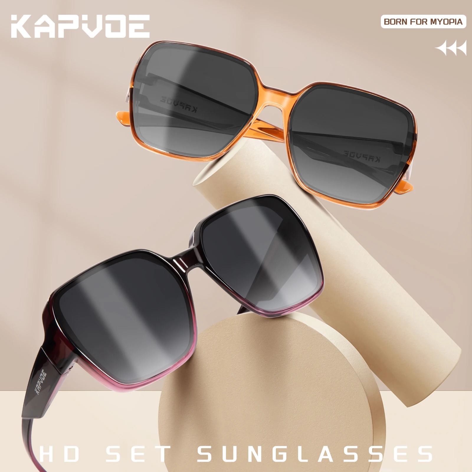 แว่นกันแดด Kapvoe ทรง Fitover  - Sunglasses Polarized Men บทวิจารณ์และราคา