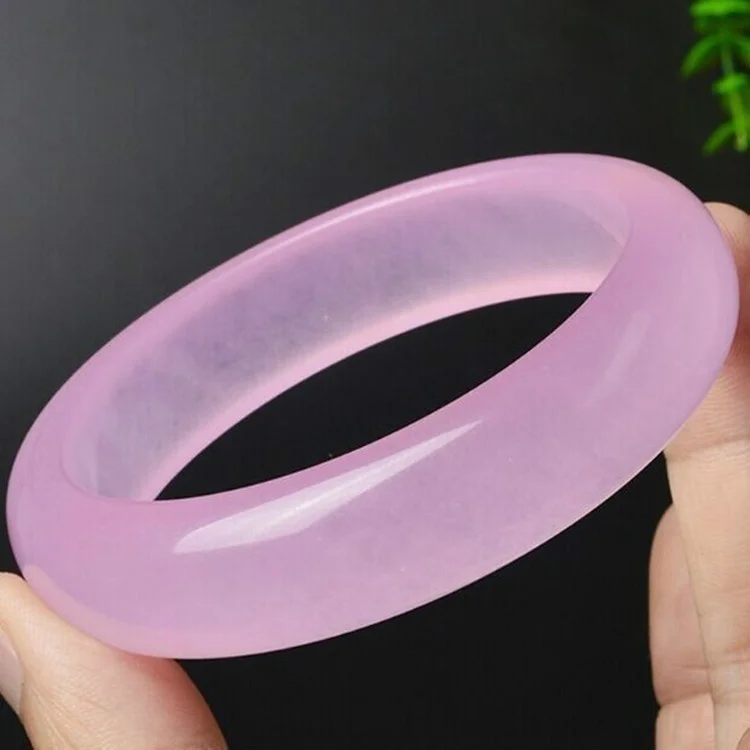 ของแท้หยกสีชมพูกำไลข้อมือสร้อย - Men Accessories Style บทวิจารณ์และราคา