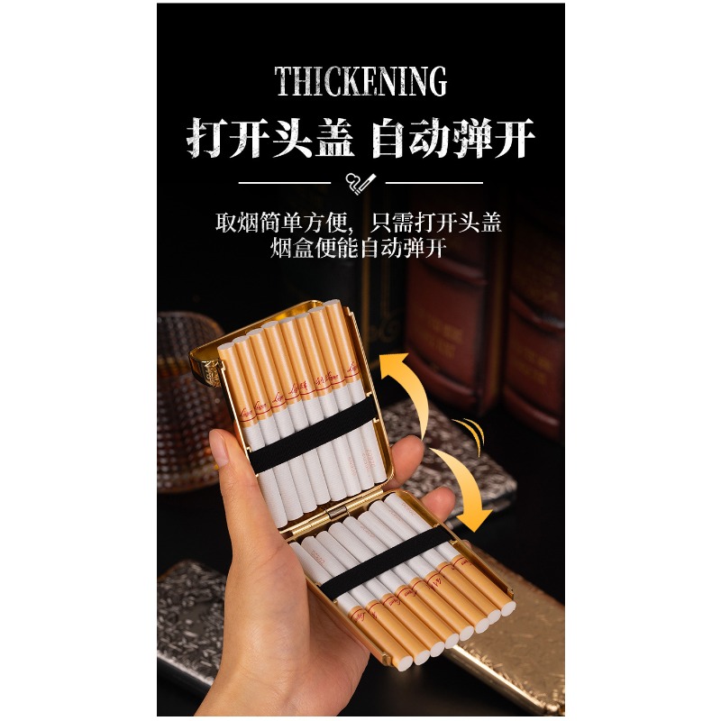 กล่องใส่บุหรี่โลหะแกะสลักสไตล์ - Men'S Accessories Case บทวิจารณ์และราคา