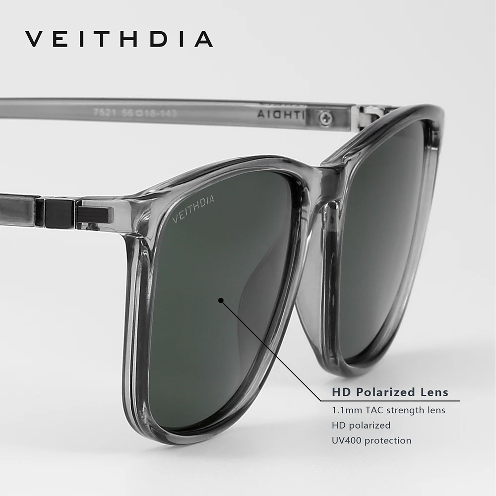 VEITHDIA แบรนด์แว่นตากันแดดแฟช - Sunglasses Polarized Men บทวิจารณ์และราคา