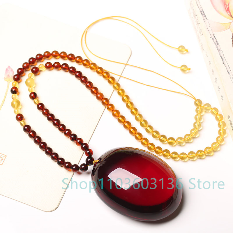 สร้อยคอจี้ขี้ผึ้งสีเหลืองอำพัน - Men'S Accessories Drop Shipping บทวิจารณ์และราคา