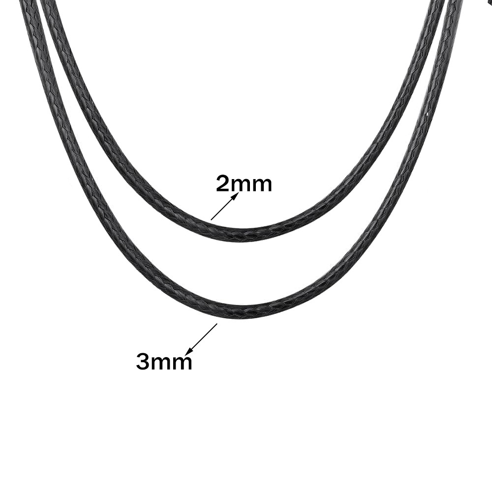 เชือกหนังถักสีดำกันน้ำขนาด 2 ม - Men Accessories Chain บทวิจารณ์และราคา